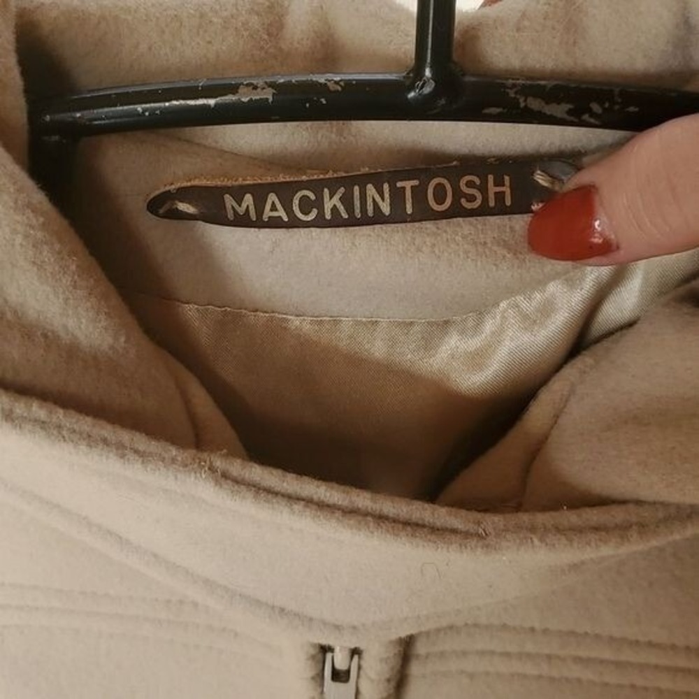 MACINTOSH New England Hooded Zippered Lined Heavy‎ Sz. M Winter Pea Coat - Picture 5 of 12